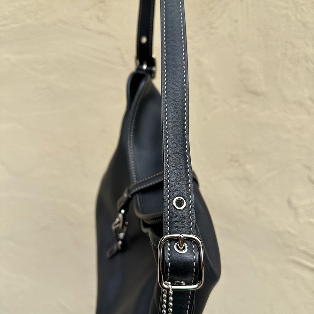 🖤Vintage / Y2k Coach Hampton Clip Hobo Shoulder Bag 9266🖤 - Picture 8 of 11